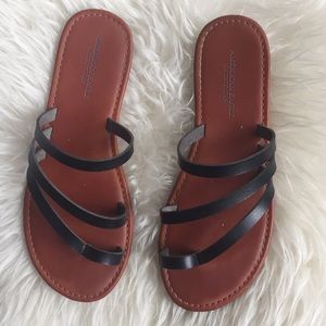 BOGO! American Eagle Black Flip Flop Sandals